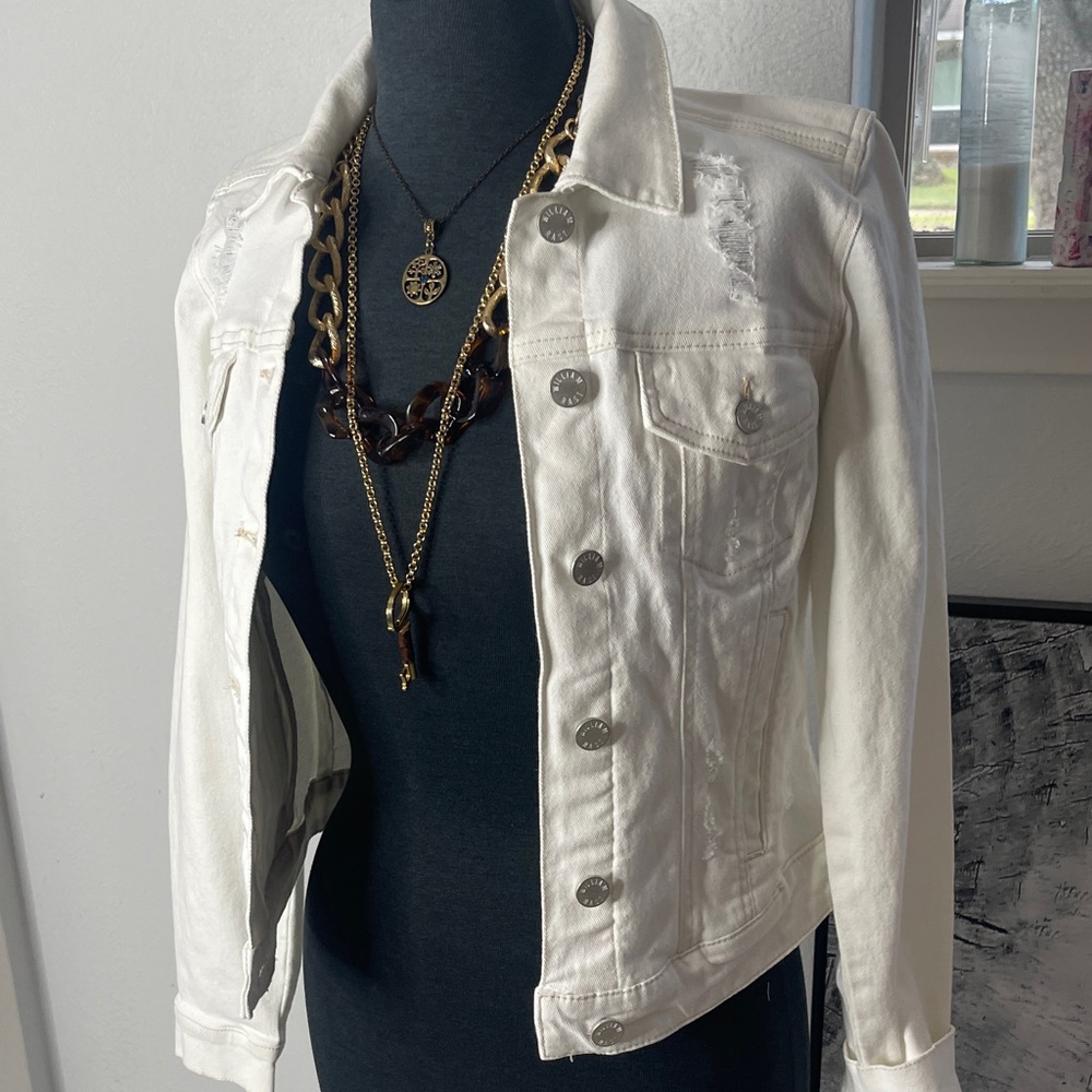 William Rast White Jean Jacket - Picture 2 of 8